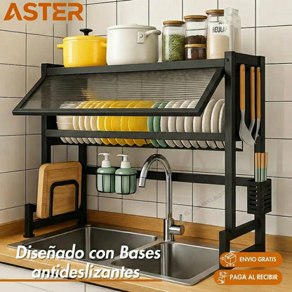 Platera DryRack + AFILADOR DE CUCHILLOS GRATIS